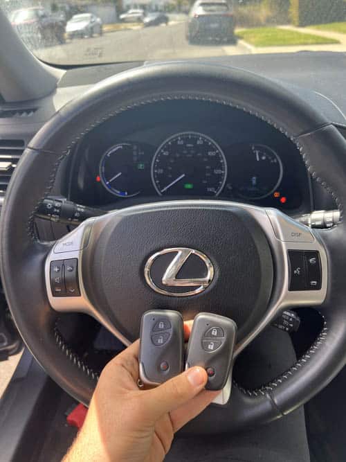 Two new remote head keys we made for a Lexus in Malvern