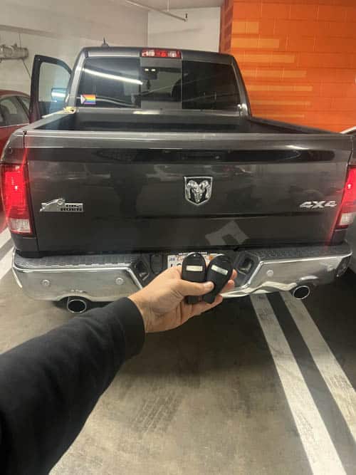 Ram truck and two new keys